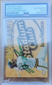 2014 Topps Archives #FBJC Jose Canseco Firebrand Die Cut Auto PSA/DNA Certified - Picture 1 of 2