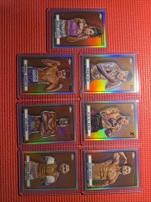 Lote (7) tarjetas de boxeo cromadas Topps 2024 - Ringside Foto 1 de 2