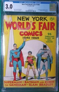 New York World's Fair 1940 CGC 3.0 G/VG 1st Superman Batman Robin on Cover - Picture 1 of 2