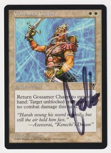 Signed Gossamer Chains Proof LP Visions Artist Steve Luke 1996 WOTC MTG Magic AP - Picture 1 of 2