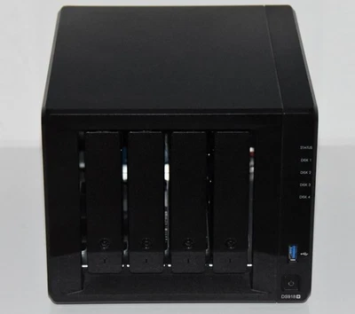 Synology Diskstation DS918+ with 16GB RAM - DS918 Plus - 4x - Black - Image 1 of 4