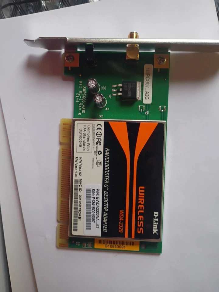Tarjeta inalámbrica adaptador de escritorio D Link Wd 2320 Foto 1 de 1