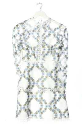 ASOS Vestido de encaje Mujeres Vestido Talla EU 36 blanco-azul-gris claro - Imagen 1 de 4