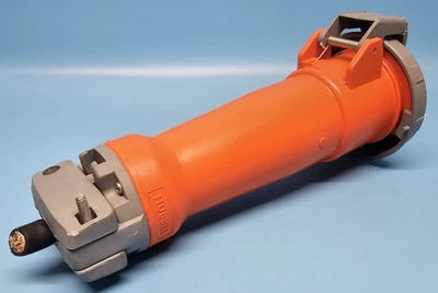 Hubbell, 4100C12W Pin And Sleeve Connector Plug 100A 125/250VAC, ORANGE. - Image 1 of 4