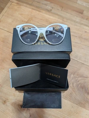 Gafas de sol VERSACE Transitions blancas/doradas para mujer VE 4442 nuevas en caja y certificado de autenticidad Foto 1 de 4