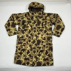 VTG LL Bean Gore-Tex Duck Camo Puffer Jacket Coat Chore Hooded Mens XL Made USA - Picture 1 of 11