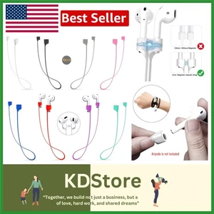 Colorful Magnetic AirPods Strap Set – Anti-Lost Silicone Lanyards for Active ... - Picture 1 of 9