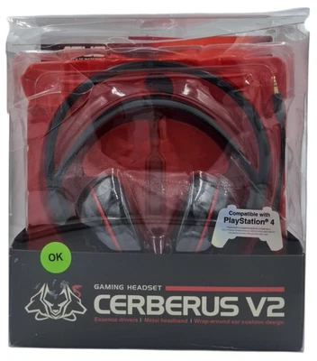 CUFFIE GAMING ASUS (CERBERUS V2) COMPATIBILI CON PS4 PCE E MEC COLORE ROSSO - Immagine 1 di 4