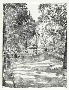 John Jack VRIESLANDER  - AUX CHAMPS ÉLYSÉES PARIS  Lithographieum 1910 - Bild 1 von 1