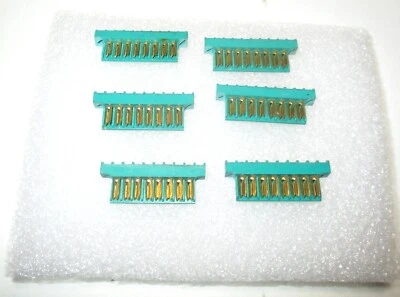 Lote de 6 conectores macho Elco 8 pines 90 grados NOS sin embalaje Foto 1 de 4