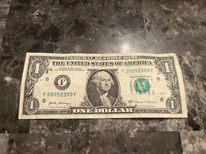 2017A $1 Dollar FANCY BIRTHDAY/ANNIVERSARY NOTE March 23, 2005 SN # F 2005 23 03 - Picture 1 of 7
