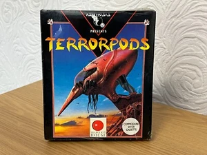 Psygnosis Terrorpods Commodore 64 Cassette - New Sealed -👽👾Retro Gift Idea👾👽 - Photo 1/24