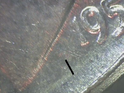 1954 ROOSEVELT DIME WEAK JS INITIALS GEM BU     77D - Image 1 of 4