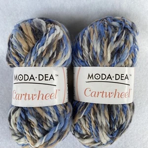 Two (2) Skeins of Moda Dea Yarn Cartwheel Yarn- Hazey 9416 Lot 504 - Picture 1 of 4