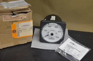 CROMPTON 078-05FA-LSSS-C6 AC AMPERS Meter 0-1000        (5-B) - Picture 1 of 16