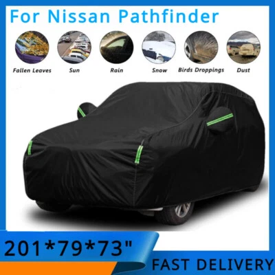 Cubierta de coche plegable completa protección contra polvo lluvia todo tipo de clima para Nissan Pathfinder Foto 1 de 4