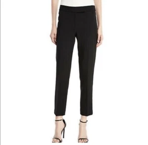 MILLY Straight Leg Dress Pants Black Size 8 - Picture 1 of 7