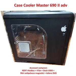 Case Cooler Master 690 II adv+NZXT rheobus+5 fan+Dock USB 3+filtri polvere+DVD - Afbeelding 1 van 10