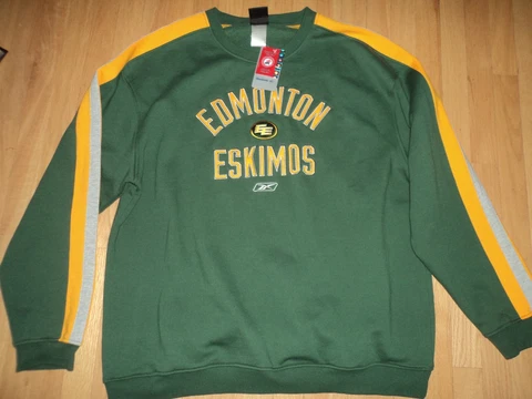 Vintage Edmonton Eskimos Reebok  Sweatshirt  Size 2XL  NWT Cover