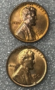 1961 P and D Lincoln Memorial Cents RD EF - Picture 1 of 2