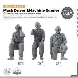 Model Upgrade Parts LY48261B 1/48  Driver &Machine Gunner - Picture 1 of 3