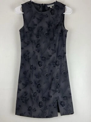 VTG Y2K Rampage Gray Floral Mini Dress Size 3  - Image 1 of 4