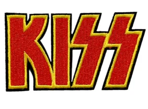 KISS Embroidered Patch Iron on Sew Badge Heavy Metal rock Gene Paul Ace Peter - Picture 1 of 13