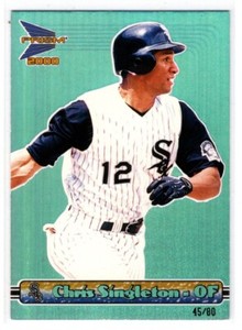 CHRIS SINGLETON  WHITE SOX  2000 PACIFIC PRISM #34 - HOLOGRAPHIC BLUE /80