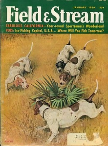 Field & Stream--Jan. 1959 cover by Kuhn-----211 - Imagen 1 de 1