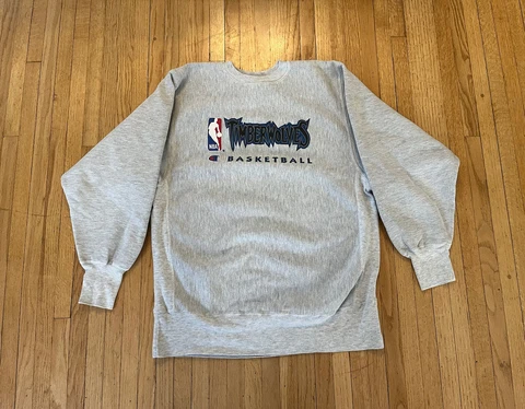 Minnesota Timberwolves Reverse Weave Champion Mens XL Vintage 90’s EUC Cover