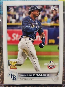 2022 Opening Day Base #208 Wander Franco Rookie RC Tampa Bay Rays - Picture 1 of 3