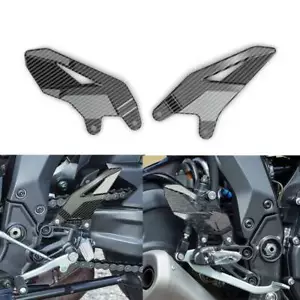 Heel Guard Plates Foot Rests For Yamaha R7 2022-2024 Motorcycle Carbon Fiber - Picture 1 of 7