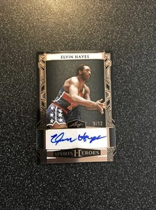 2024 Leaf Sports Heroes Elvin Hayes Autographs Red Acetate Auto #9/12 Bullets - Picture 1 of 3