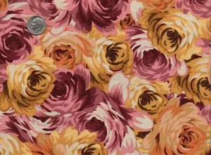 Tela Laura Wagner para Marcus Brothers Textiles Inc FQ All Over Rose #FA25 - Imagen 1 de 1