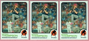 Lote (3) Nationals RC Topps Heritage Mason Thompson Rookie #113 2022 - Imagen 1 de 2