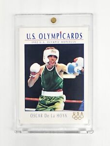 MINT ROOKIE 1992 IMPEL U.S. Olympicards Oscar de la Hoya RC Olympic Gold BOXING