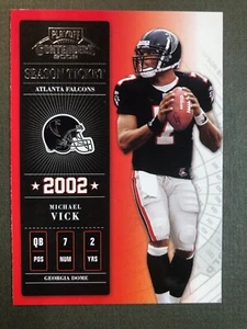 2002 Playoff Contenders Football Card #76 Michael Vick NM - Picture 1 of 4