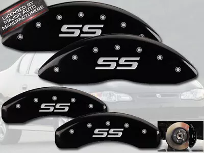 2000-2005 Chevy Monte Carlo Front + Rear Black MGP Brake Caliper Covers "SS" - Image 1 of 4