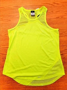 Nike Womens L Relay Tank Top Hii Vis Yellow 645796 FAST SHIP! A6 - Picture 1 of 1