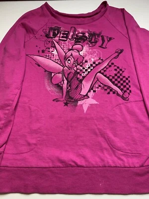 Disney Juniors Rosa Campanilla Manga Larga Top Bolsillos Delanteros Talla M (7-9) Foto 1 de 4