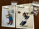 The Stitchworks Malcolm Moose Soccer Bernie Bear Football Cross Stitch Buttons