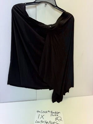 The Look by Randolph Duke Mujer Corbata Negra / Sarong Top Talla 1X - Nuevo con Etiquetas - #2 Foto 1 de 4