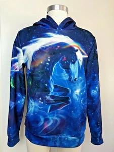 FELPA maglietta cavallo RAINBOW UNICORN Pride PUNK ROCK emo HIPSTER - Foto 1 di 3