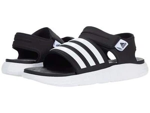 adidas Duramo SL Sandal Black/White/Black Men's 7, Women's 8 Medium - Picture 1 of 1