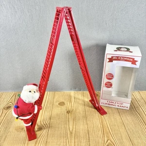 NEU Mr. Christmas Leiter klettern Santa Tischplatte 17" musikalisch animiert funktioniert - Bild 1 von 17