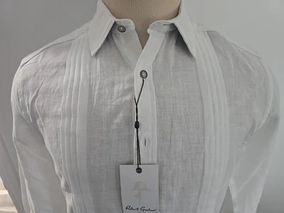 ROBERT GRAHAM BARADERO NEW MEN'S CLASSIC FIT LINEN CASUAL SHIRT SIZE S - Image 1 of 4