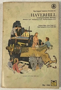 New England Telephone Directory Haverhill Massachusetts May 1969 Phone Book Vtg - Picture 1 of 6