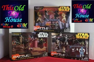 STAR WARS BATTLE PACK LOT B X3 JEDI/SIDIOUS JEDI/SITH JEDI/SEPARATIST 2005/06 - Bild 1 von 8