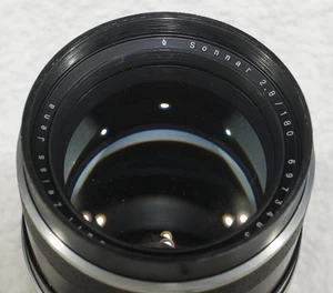 Zeiss Jena 180mm f2.8 MC Sonnar  Lens Pentacon 6 Mount, not working, needs, TLC - Picture 1 of 12