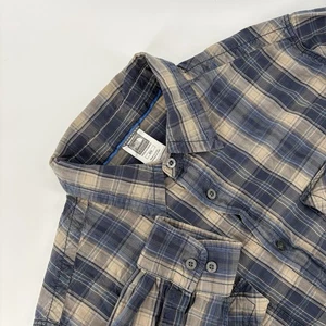 The North Face A5 Series Herren Freizeit Button-Down Hemd blau & hellbraun kariert Gr. M - Bild 1 von 12